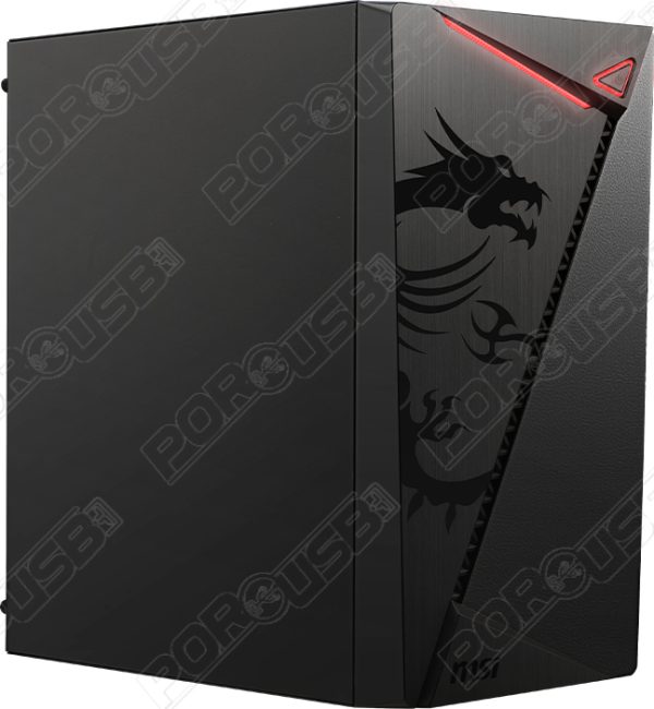 Gabinete Gamer MSI MAG SHIELD M301 (Micro-ATX, Ventilador 120mm, Negro)