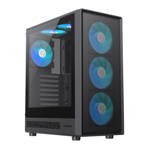 Gabinete gamer Gamemax Storm 2 ab, RGB FIJO, USB 3.0, USB Tipo C, ATX, Negro - Imagen 2