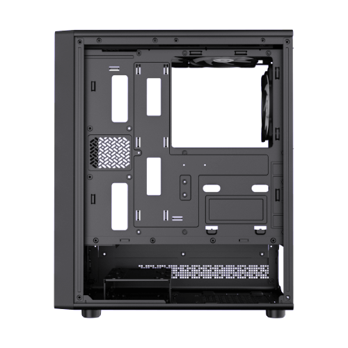 Gabinete gamer Gamemax Storm 2 ab, RGB FIJO, USB 3.0, USB Tipo C, ATX, Negro - Imagen 4